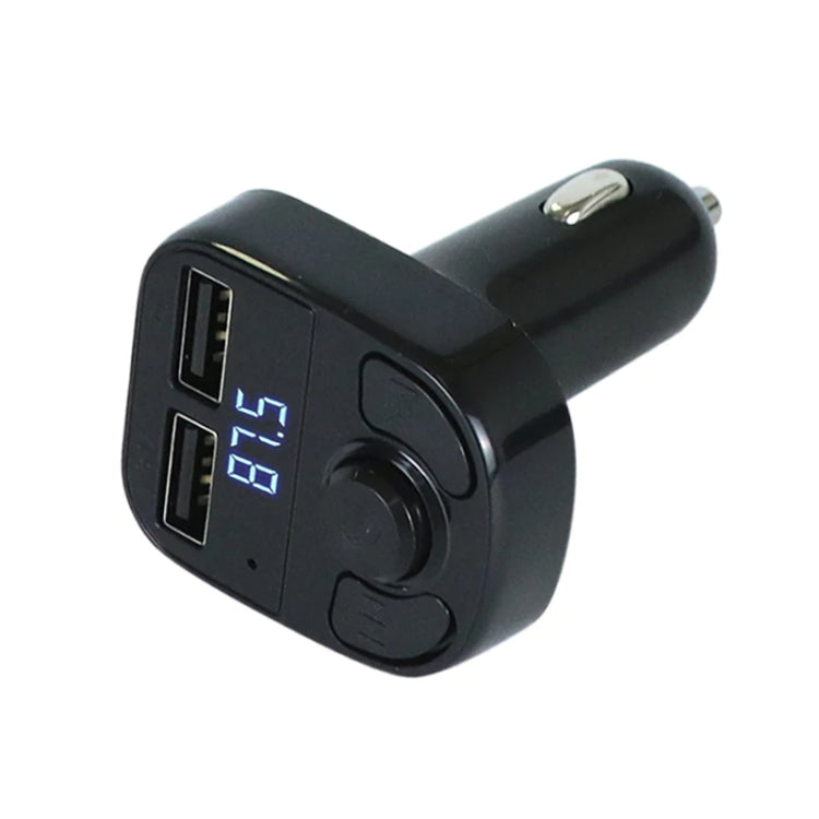 X8 รถ MP3 เครื่องเล่นเพลงสเตอริโอไร้สายเครื่องส่งสัญญาณ FM บ่อยครั้งอะแดปเตอร์ชาร์จไฟในรถไร้สายพร้อมพอร์ต USB คู่จอแสดงผลดิจิตอลรองรับดิสก์ U และการ์ด TF ชุดหูฟังไร้สายสำหรับโทรศัพท์มือถือ, X8  3 in 1