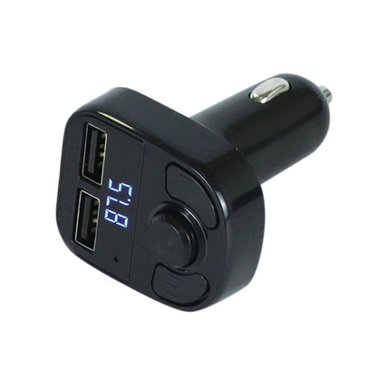 X8 รถ MP3 เครื่องเล่นเพลงสเตอริโอไร้สายเครื่องส่งสัญญาณ FM บ่อยครั้งอะแดปเตอร์ชาร์จไฟในรถไร้สายพร้อมพอร์ต USB คู่จอแสดงผลดิจิตอลรองรับดิสก์ U และการ์ด TF ชุดหูฟังไร้สายสำหรับโทรศัพท์มือถือ, X8  3 in 1