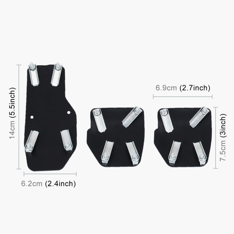 CS-321 3 in 1 Non-Slip Manual รถบรรทุกเหยียบเท้าเบรคชุดฝาครอบ