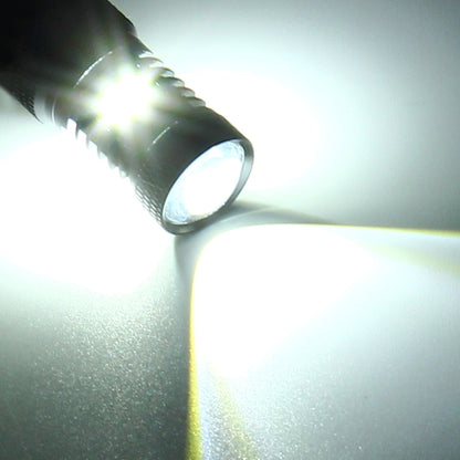 2 ชิ้น Super Bright PSX24W DC 12V 5W 350LM ไฟตัดหมอกรถยนต์อัตโนมัติพร้อมหลอดไฟ LED 16 SMD-3030, แสงสีขาว + สีเหลือง, PSX24W