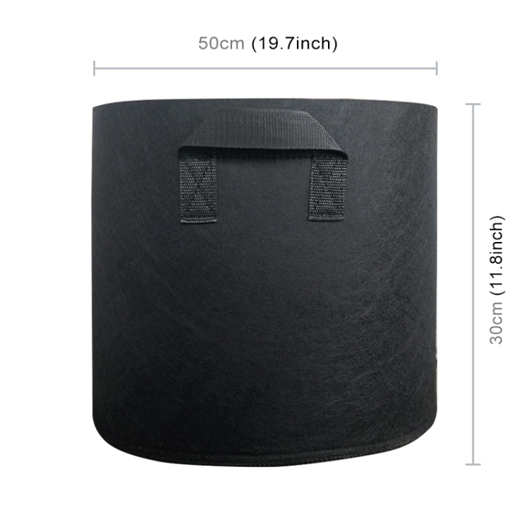 15 แกลลอนปลูกถุงปลูกหม้อผ้าไม่ทอหนาพร้อมที่จับ, 15 Gallon