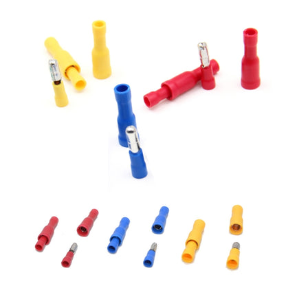 60 in 1 Mixed Cold Press เทอร์มินัลฉนวนไฟฟ้า Bullet Solderless CRIMP Connectors Kit, 60 in 1