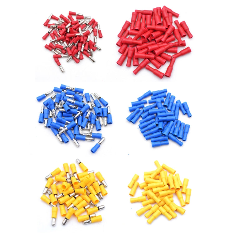 60 in 1 Mixed Cold Press เทอร์มินัลฉนวนไฟฟ้า Bullet Solderless CRIMP Connectors Kit, 60 in 1