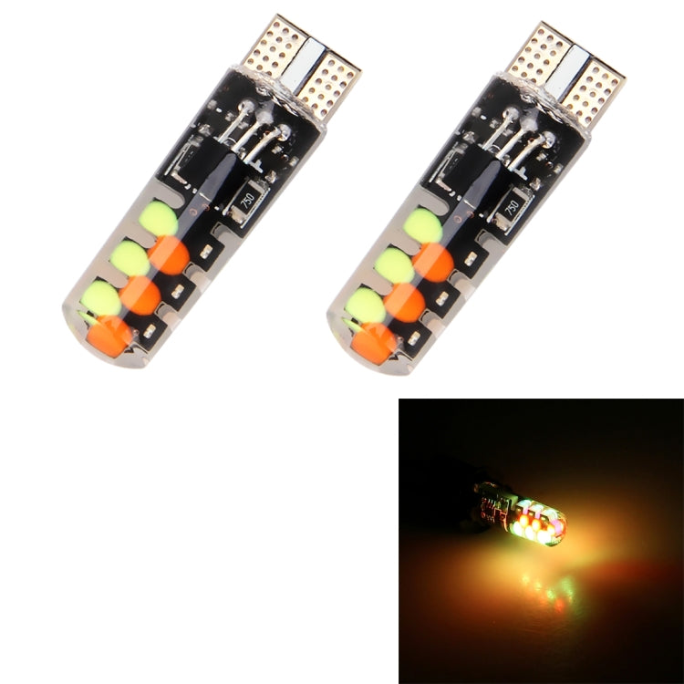 2 ชิ้น W5W 194 T10 หลายสีซัง 12 SMD RGB หลอดไฟ LED พร้อมการควบคุมระยะไกลลิ่มไฟด้านข้างโคมไฟป้ายทะเบียน, DC 12 โวลต์, 2 PCS W5W 194 T10