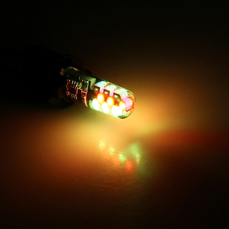 2 ชิ้น W5W 194 T10 หลายสีซัง 12 SMD RGB หลอดไฟ LED พร้อมการควบคุมระยะไกลลิ่มไฟด้านข้างโคมไฟป้ายทะเบียน, DC 12 โวลต์, 2 PCS W5W 194 T10