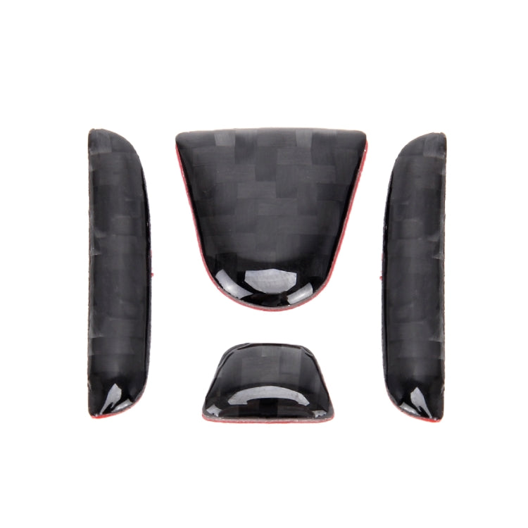 4 in 1 พวงมาลัย H โลโก้ Trim สติ๊กเกอร์รูปลอกสำหรับ Honda Civic 10th Gen, H Logo Trim