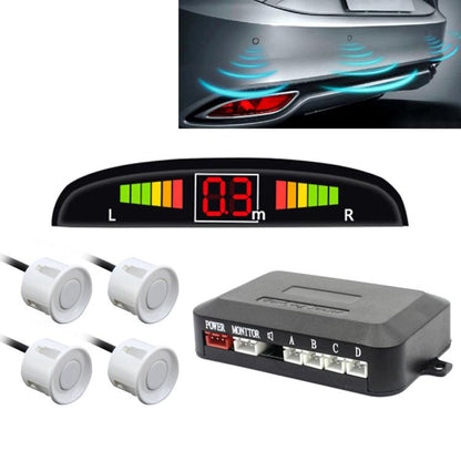 ระบบเรดาร์สำรองรถ Buzzer - คุณภาพระดับพรีเมียม 4 เซ็นเซอร์จอดรถ ระบบเรดาร์สำรองรถพร้อมจอแสดงผล LCD