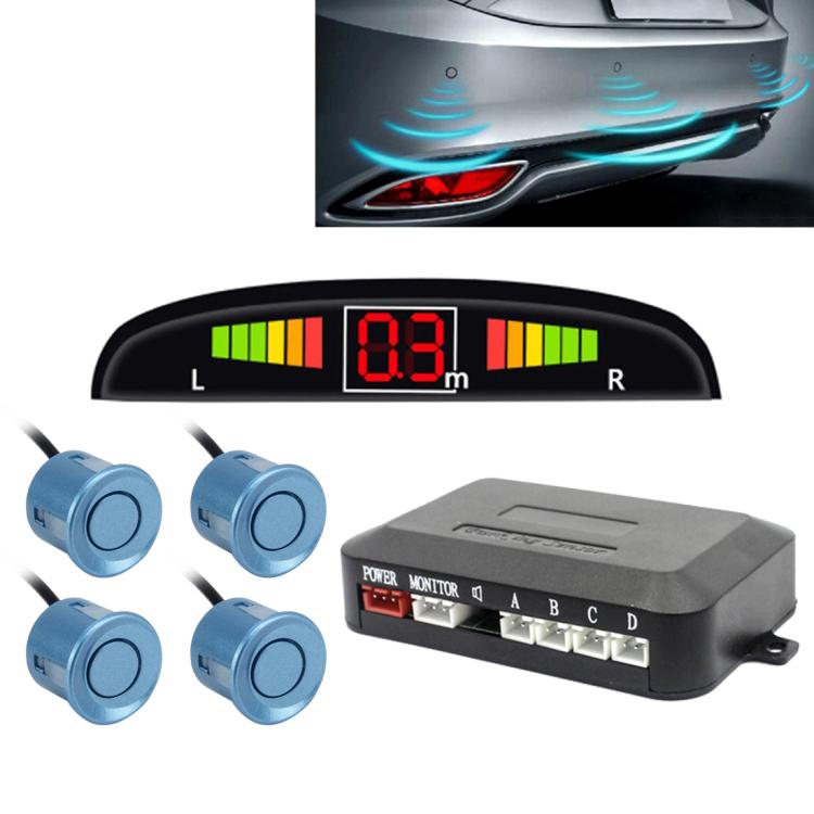 ระบบเรดาร์สำรองรถ Buzzer - คุณภาพระดับพรีเมียม 4 เซ็นเซอร์จอดรถ ระบบเรดาร์สำรองรถพร้อมจอแสดงผล LCD