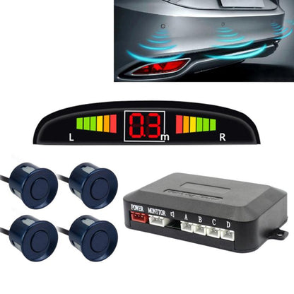 ระบบเรดาร์สำรองรถ Buzzer - คุณภาพระดับพรีเมียม 4 เซ็นเซอร์จอดรถ ระบบเรดาร์สำรองรถพร้อมจอแสดงผล LCD