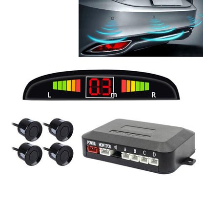 ระบบเรดาร์สำรองรถ Buzzer - คุณภาพระดับพรีเมียม 4 เซ็นเซอร์จอดรถ ระบบเรดาร์สำรองรถพร้อมจอแสดงผล LCD