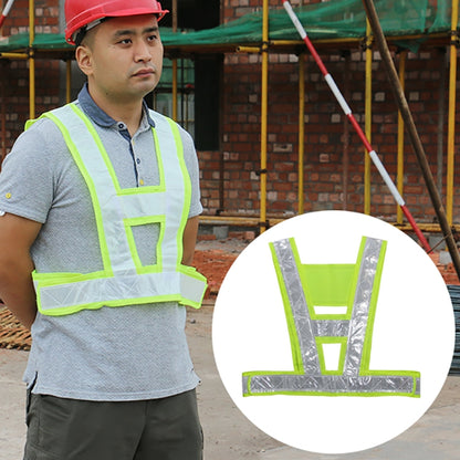 เสื้อสะท้อนแสงเรืองแสงขับรถโรงเรียนก่อสร้างการจราจรความปลอดภัยคำเตือนเสื้อกั๊กสะท้อนแสง, Vest 2