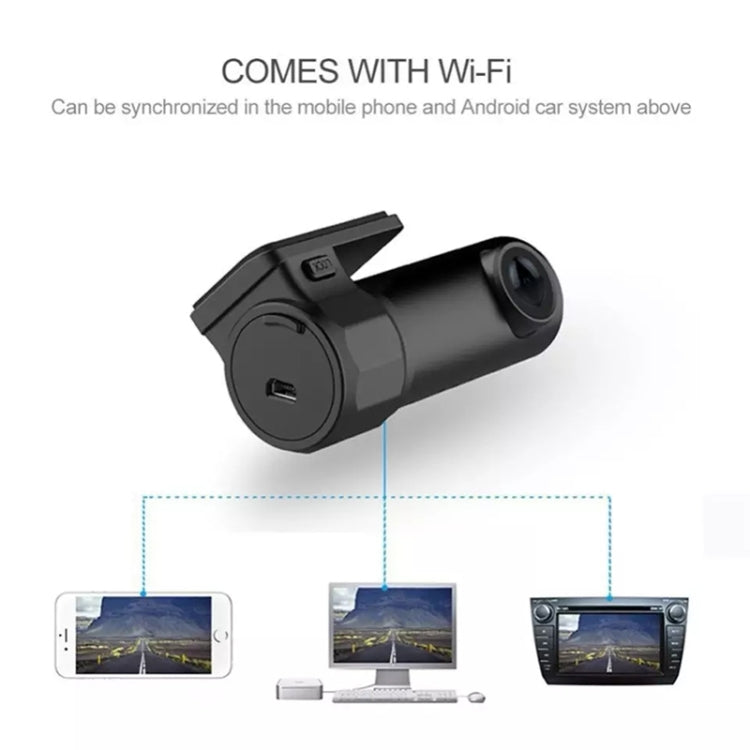 กล้องติดรถยนต์ขนาดเล็ก WiFi Monitor Full HD Dashcam เครื่องบันทึกวิดีโอกล้องวิดีโอการตรวจจับการเคลื่อนไหว รองรับการ์ด TF และ Android และ IOS, K602
