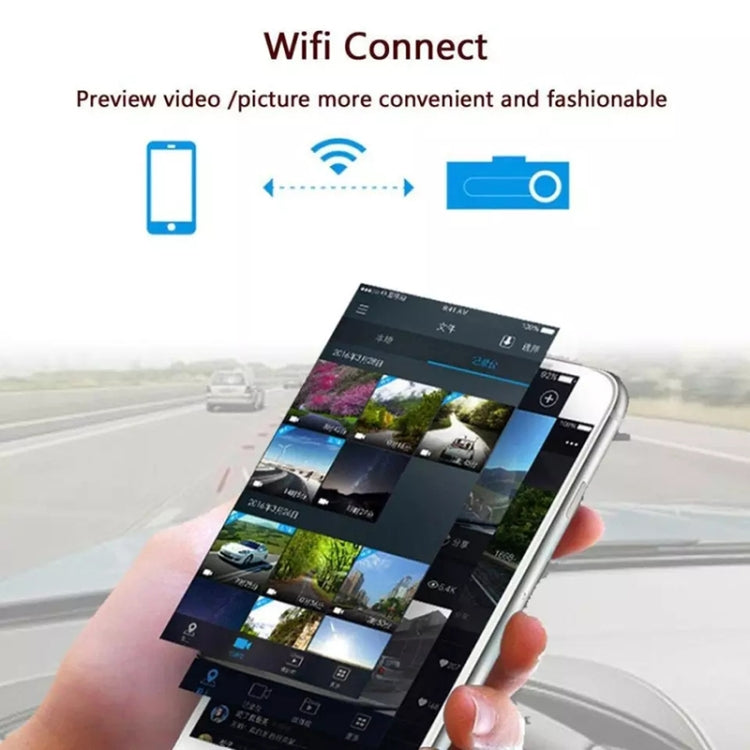 กล้องติดรถยนต์ขนาดเล็ก WiFi Monitor Full HD Dashcam เครื่องบันทึกวิดีโอกล้องวิดีโอการตรวจจับการเคลื่อนไหว รองรับการ์ด TF และ Android และ IOS, K602