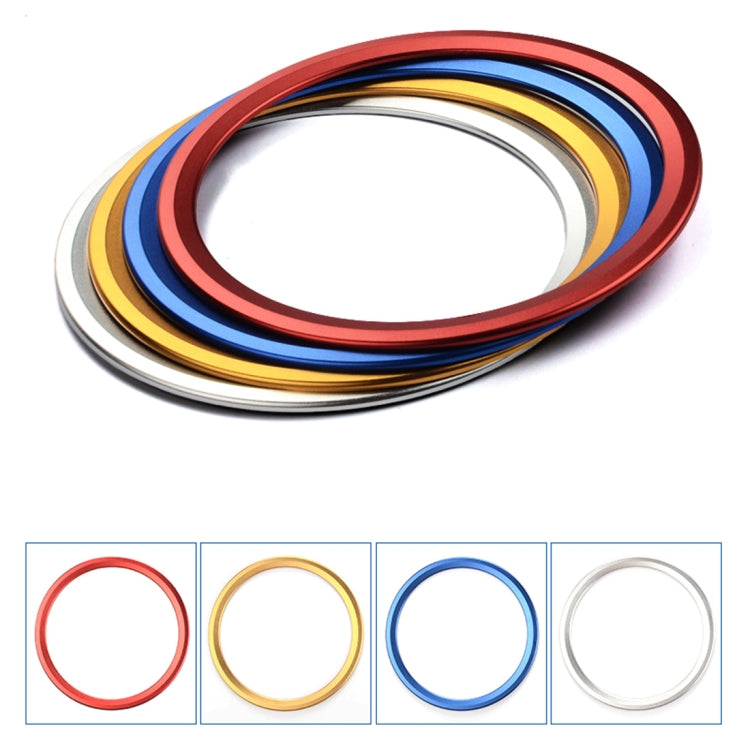 รถ Auto พวงมาลัยอลูมิเนียมแหวนฝาครอบสติกเกอร์ Trim ตกแต่งสำหรับ Jaguar, For Jaguar