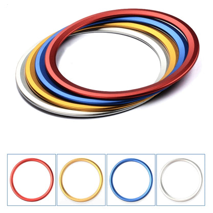 รถ Auto พวงมาลัยอลูมิเนียมแหวนฝาครอบสติกเกอร์ Trim ตกแต่งสำหรับ Jaguar, For Jaguar