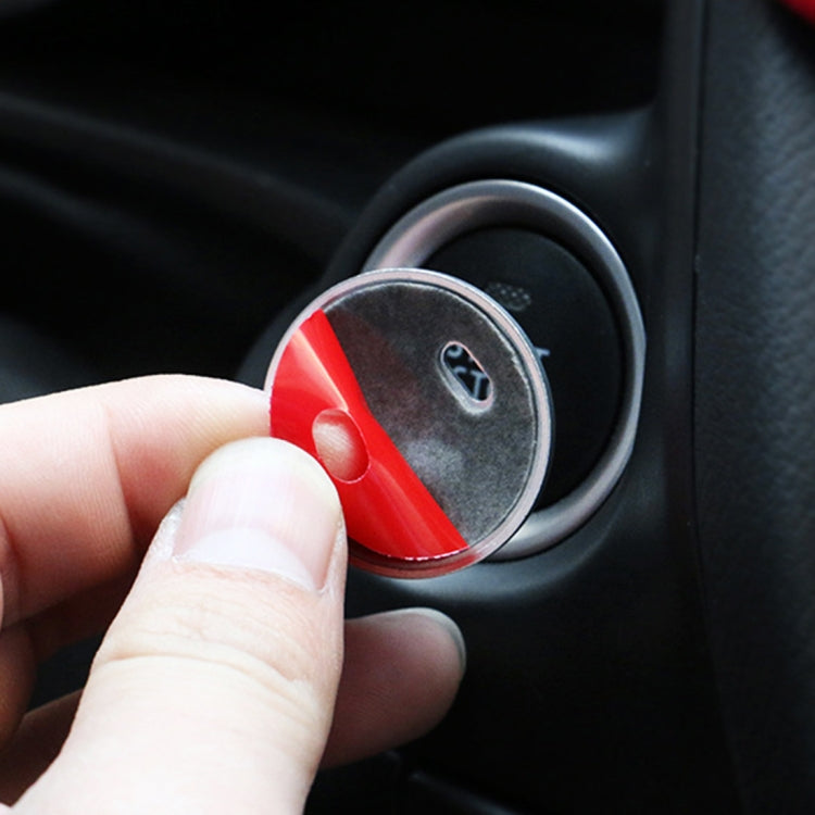 อลูมิเนียม 3D เครื่องยนต์ Start Stop Push ปุ่มฝาครอบสติกเกอร์ตกแต่งสำหรับ Mazda, for Mazda
