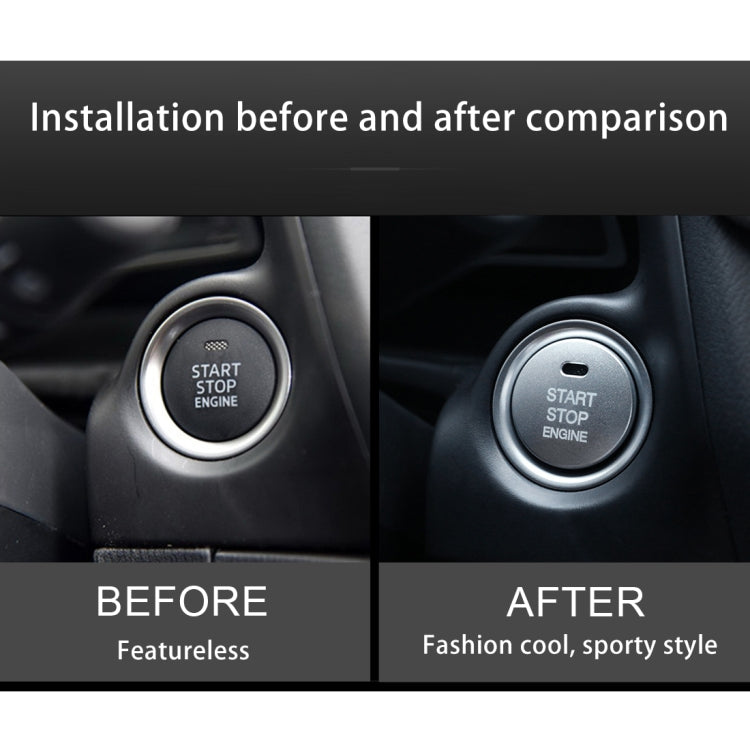 อลูมิเนียม 3D เครื่องยนต์ Start Stop Push ปุ่มฝาครอบสติกเกอร์ตกแต่งสำหรับ Mazda, for Mazda