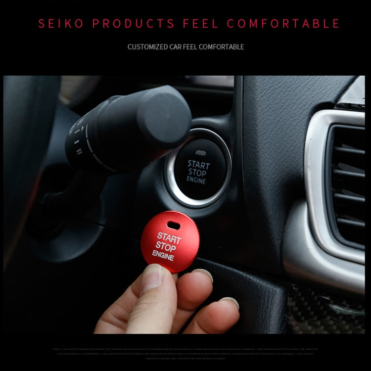 อลูมิเนียม 3D เครื่องยนต์ Start Stop Push ปุ่มฝาครอบสติกเกอร์ตกแต่งสำหรับ Mazda, for Mazda