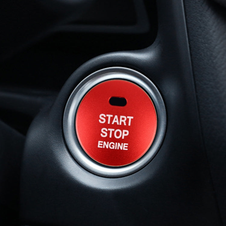อลูมิเนียม 3D เครื่องยนต์ Start Stop Push ปุ่มฝาครอบสติกเกอร์ตกแต่งสำหรับ Mazda, for Mazda