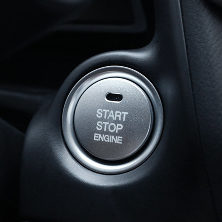 อลูมิเนียม 3D เครื่องยนต์ Start Stop Push ปุ่มฝาครอบสติกเกอร์ตกแต่งสำหรับ Mazda, for Mazda