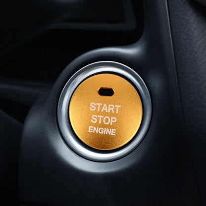 อลูมิเนียม 3D เครื่องยนต์ Start Stop Push ปุ่มฝาครอบสติกเกอร์ตกแต่งสำหรับ Mazda, for Mazda