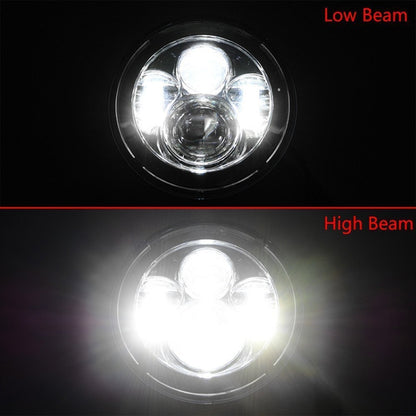 2 PCS 7 นิ้ว IP68 กันน้ำ 6500K 75W CREE LED ไฟหน้า Hi/Lo Beam ขับรถสำหรับ JEEP wrangler JK TJ LJ, 6500K 75W