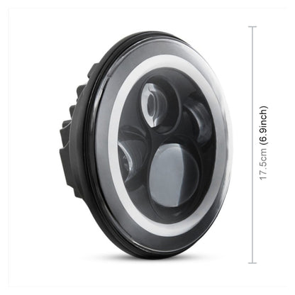 2 PCS 7 นิ้ว IP68 กันน้ำ 6500K 75W CREE LED ไฟหน้า Hi/Lo Beam ขับรถสำหรับ JEEP wrangler JK TJ LJ, 6500K 75W