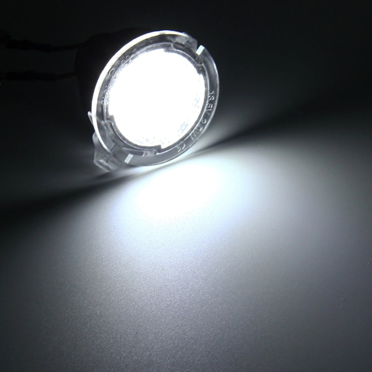 2 ชิ้น DC 12 โวลต์ 2 วัตต์ 6000 พัน 120LM 18-LED ด้านหลังดูกระจก Puddle ไฟโคมไฟสำหรับ Ford 2013-2017 Explorer/2015-2017 Taurus/2015-2017 Edge/2015-2017 Mondeo, For Ford 2013-2017 Explorer