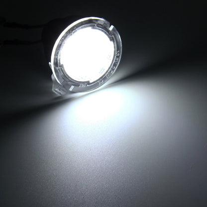 2 ชิ้น DC 12 โวลต์ 2 วัตต์ 6000 พัน 120LM 18-LED ด้านหลังดูกระจก Puddle ไฟโคมไฟสำหรับ Ford 2013-2017 Explorer/2015-2017 Taurus/2015-2017 Edge/2015-2017 Mondeo, For Ford 2013-2017 Explorer