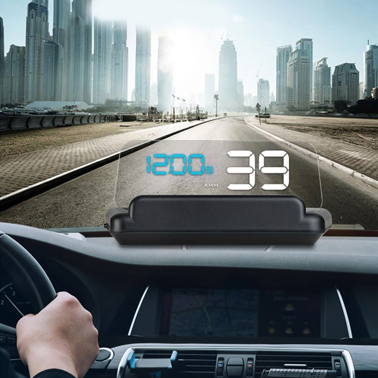 T900 รถ GPS HUD Virtual HD Reflection Board Head-up Display, ความเร็วและระยะทางในการขับขี่ / การแสดงเวลา, ความเร็วและแรงดันไฟฟ้าเกิน & สัญญาณเตือนแรงดันต่ำ, การขับขี่เมื่อยล้า, T900  Green + White, T900 Blue + White, T900  White
