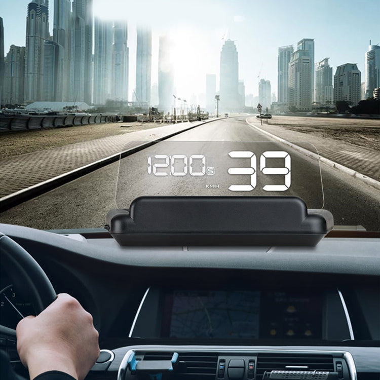 T900 รถ GPS HUD Virtual HD Reflection Board Head-up Display, ความเร็วและระยะทางในการขับขี่ / การแสดงเวลา, ความเร็วและแรงดันไฟฟ้าเกิน & สัญญาณเตือนแรงดันต่ำ, การขับขี่เมื่อยล้า, T900  Green + White, T900 Blue + White, T900  White