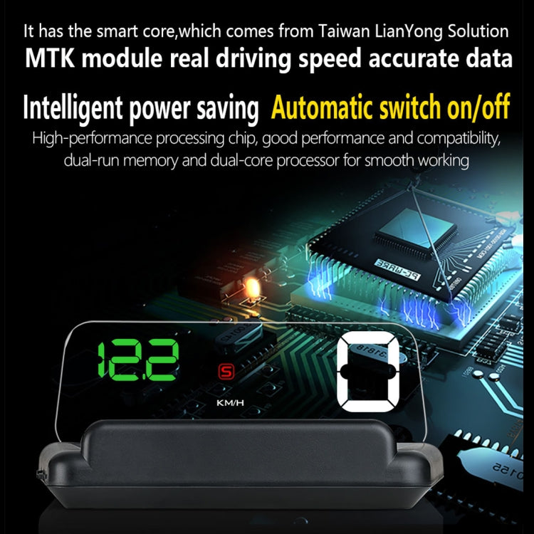 T900 รถ GPS HUD Virtual HD Reflection Board Head-up Display, ความเร็วและระยะทางในการขับขี่ / การแสดงเวลา, ความเร็วและแรงดันไฟฟ้าเกิน & สัญญาณเตือนแรงดันต่ำ, การขับขี่เมื่อยล้า, T900  Green + White, T900 Blue + White, T900  White