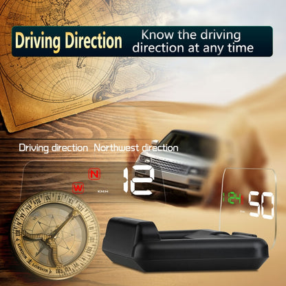 T900 รถ GPS HUD Virtual HD Reflection Board Head-up Display, ความเร็วและระยะทางในการขับขี่ / การแสดงเวลา, ความเร็วและแรงดันไฟฟ้าเกิน & สัญญาณเตือนแรงดันต่ำ, การขับขี่เมื่อยล้า, T900  Green + White, T900 Blue + White, T900  White