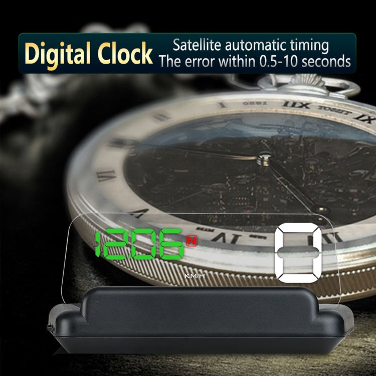 T900 รถ GPS HUD Virtual HD Reflection Board Head-up Display, ความเร็วและระยะทางในการขับขี่ / การแสดงเวลา, ความเร็วและแรงดันไฟฟ้าเกิน & สัญญาณเตือนแรงดันต่ำ, การขับขี่เมื่อยล้า, T900  Green + White, T900 Blue + White, T900  White