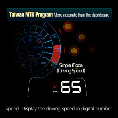 T900 รถ GPS HUD Virtual HD Reflection Board Head-up Display, ความเร็วและระยะทางในการขับขี่ / การแสดงเวลา, ความเร็วและแรงดันไฟฟ้าเกิน & สัญญาณเตือนแรงดันต่ำ, การขับขี่เมื่อยล้า, T900  Green + White, T900 Blue + White, T900  White