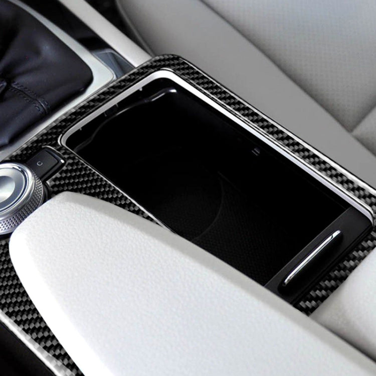 คาร์บอนไฟเบอร์รถยนต์เกียร์ขวาตำแหน่งแผงสติกเกอร์ตกแต่งสำหรับMercedes-Benz W204 2007-2013 / W212 2010-2012, Right Drive Gear Position (W212)