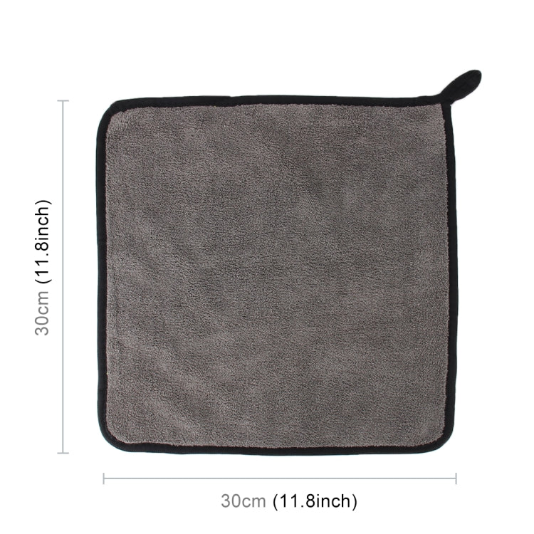 30 x 30 ซม. ไมโครไฟเบอร์ดูดซับทำความสะอาดผ้าแห้งซักผ้าดูแลรถยนต์ล้างผ้าขนหนู, 30 x 30cm