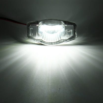 2 ชิ้น DC 12 โวลต์ 2 วัตต์ 120LM 6000 พัน LED ป้ายทะเบียนแสง 18-SMD 3528 หลอดไฟโคมไฟสำหรับฮอนด้าแจ๊ส (FIT) 02-17, Odyssay 08-17, สตรีม 01-05, CR-V 07-17, For Honda JAZZ(FIT)