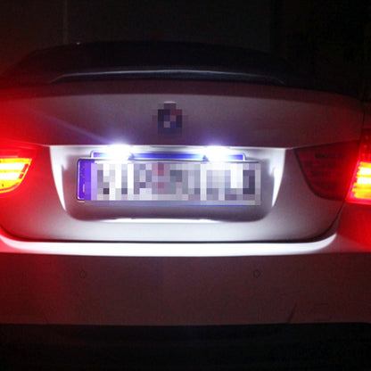 2 ชิ้น DC 12 โวลต์ 2 วัตต์ 120LM 6000 พัน LED ป้ายทะเบียนแสง 18-SMD 3528 หลอดไฟโคมไฟสำหรับฮอนด้าแจ๊ส (FIT) 02-17, Odyssay 08-17, สตรีม 01-05, CR-V 07-17, For Honda JAZZ(FIT)
