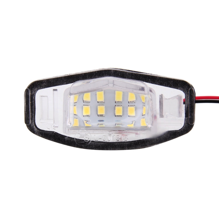 2 ชิ้น DC 12 โวลต์ 2 วัตต์ 120LM 6000 พัน LED ป้ายทะเบียนแสง 18-SMD หลอดไฟโคมไฟสำหรับฮอนด้าซีวิค VII4 / 5D 01-05, VIII 06-17, เมือง 4D 03-09, Lengend 99-04, For Honda Civic