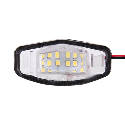 2 ชิ้น DC 12 โวลต์ 2 วัตต์ 120LM 6000 พัน LED ป้ายทะเบียนแสง 18-SMD หลอดไฟโคมไฟสำหรับฮอนด้าซีวิค VII4 / 5D 01-05, VIII 06-17, เมือง 4D 03-09, Lengend 99-04, For Honda Civic
