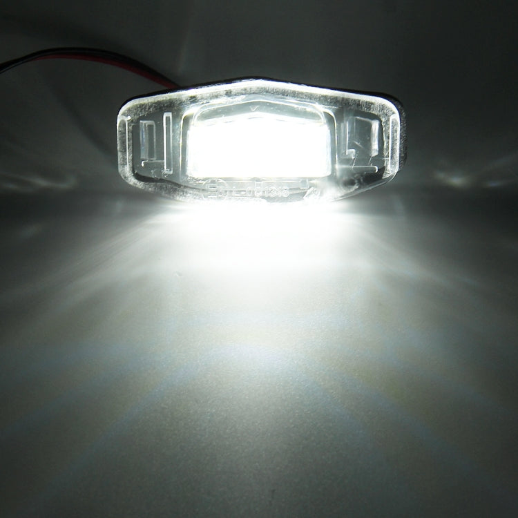 2 ชิ้น DC 12 โวลต์ 2 วัตต์ 120LM 6000 พัน LED ป้ายทะเบียนแสง 18-SMD หลอดไฟโคมไฟสำหรับฮอนด้าซีวิค VII4 / 5D 01-05, VIII 06-17, เมือง 4D 03-09, Lengend 99-04, For Honda Civic