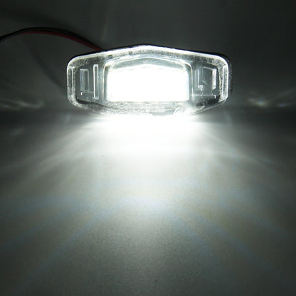 2 ชิ้น DC 12 โวลต์ 2 วัตต์ 120LM 6000 พัน LED ป้ายทะเบียนแสง 18-SMD หลอดไฟโคมไฟสำหรับฮอนด้าซีวิค VII4 / 5D 01-05, VIII 06-17, เมือง 4D 03-09, Lengend 99-04, For Honda Civic