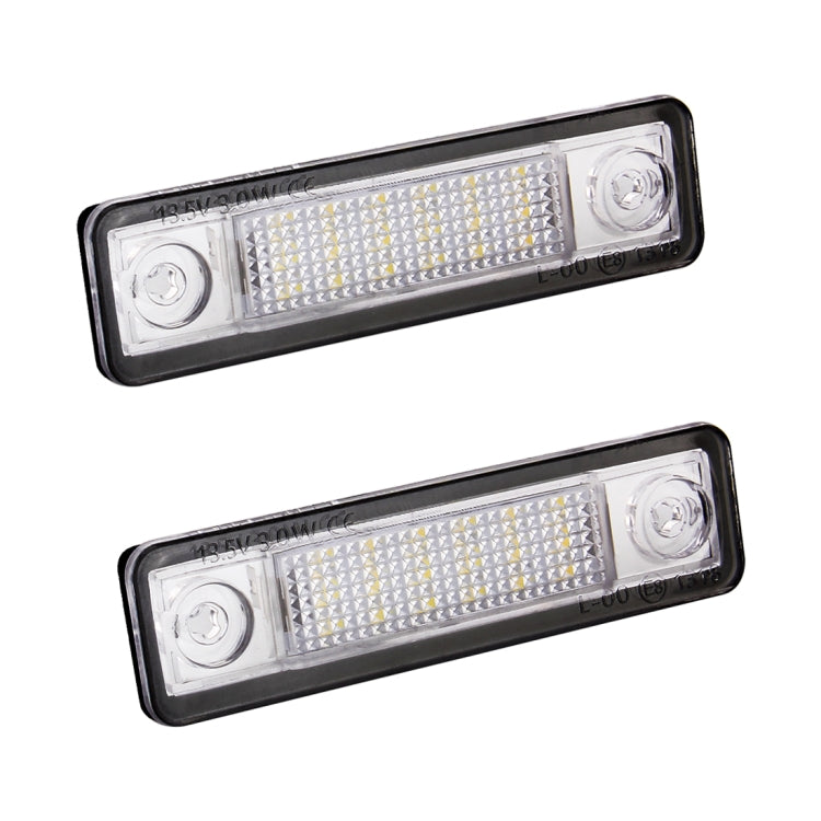 2 ชิ้น DC 12 โวลต์ 2 วัตต์ 120LM 6000 พัน LED ป้ายทะเบียนแสง 18-SMD หลอดไฟโคมไฟสำหรับ Astra F 91-98, G Estate (F69) 98-05, Opel Corsa B 93-00, Omega A 86-94, For Astra/Opel Corsa