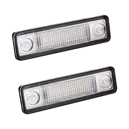 2 ชิ้น DC 12 โวลต์ 2 วัตต์ 120LM 6000 พัน LED ป้ายทะเบียนแสง 18-SMD หลอดไฟโคมไฟสำหรับ Astra F 91-98, G Estate (F69) 98-05, Opel Corsa B 93-00, Omega A 86-94, For Astra/Opel Corsa