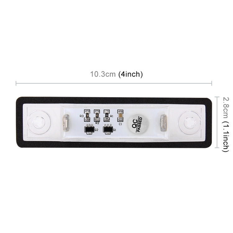 2 ชิ้น DC 12 โวลต์ 2 วัตต์ 120LM 6000 พัน LED ป้ายทะเบียนแสง 18-SMD หลอดไฟโคมไฟสำหรับ Astra F 91-98, G Estate (F69) 98-05, Opel Corsa B 93-00, Omega A 86-94, For Astra/Opel Corsa