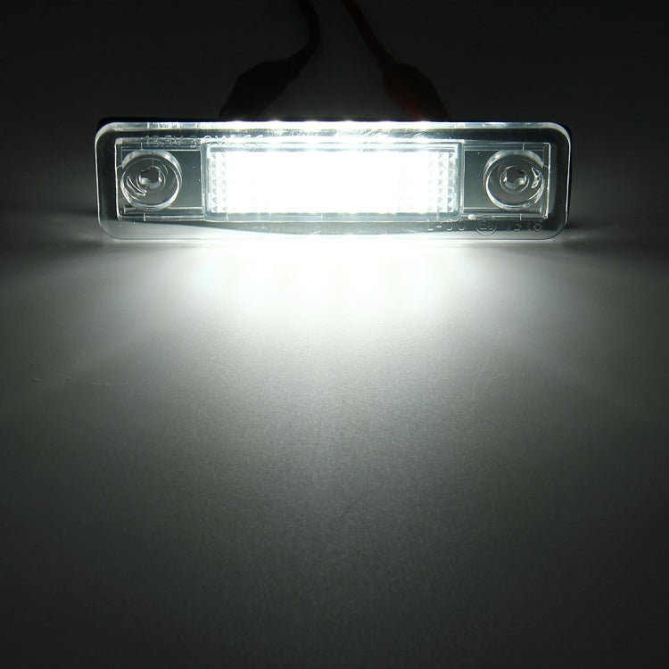 2 ชิ้น DC 12 โวลต์ 2 วัตต์ 120LM 6000 พัน LED ป้ายทะเบียนแสง 18-SMD หลอดไฟโคมไฟสำหรับ Astra F 91-98, G Estate (F69) 98-05, Opel Corsa B 93-00, Omega A 86-94, For Astra/Opel Corsa