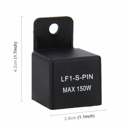 Universal 2 Pin รถจักรยานยนต์ไฟ LED Turn Flasher Relay สัญญาณ Rate Control Hyper Flash, LED Light Turn Flasher