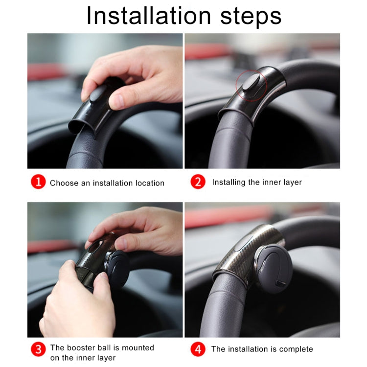 3R-2151 รถยนต์ พวงมาลัยสากล ลูกบิดปินเนอร์ เสริม Booster Aid Control Handle พวงมาลัยรถ Booster ล้อ Strengthener Auto Spinner KNOB Ball, 3R-2151 (Black), 3R-2151 (Blue)