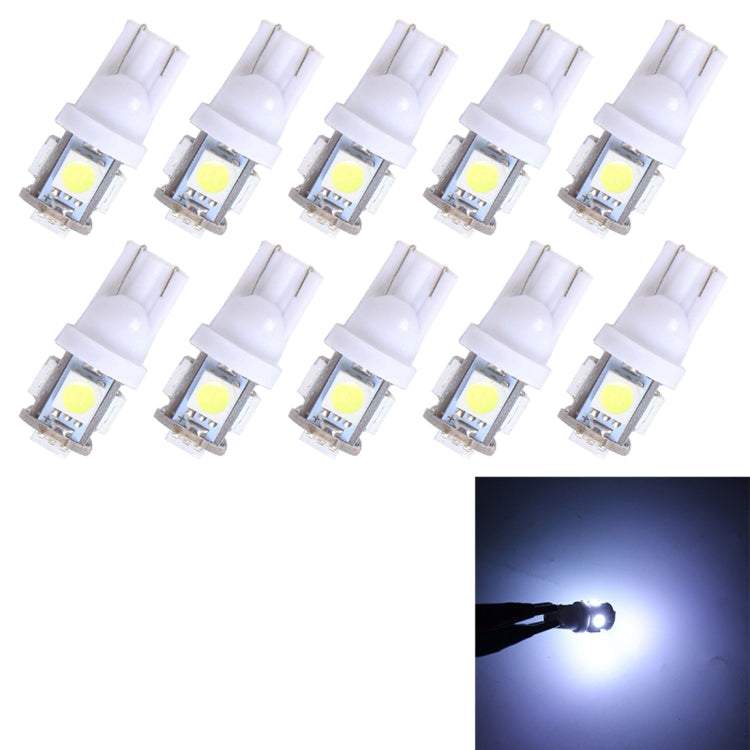 10PCS T10 3W 5500K SMD 5050 5 ไฟ LED รถ Clearance ไฟ DC 12V, 5630-5smd LED